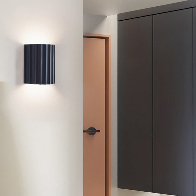 Approche de la luminosité de la paroi à demi-cylindre de style moderne Résine 2 lumières Éclairage mural