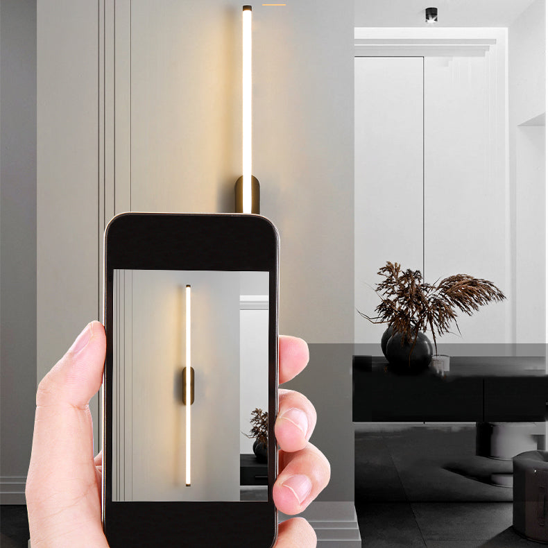 Moderner Stil Linearer Wandleuchte Leuchten Metall 1 Lichtwandbeleuchtung