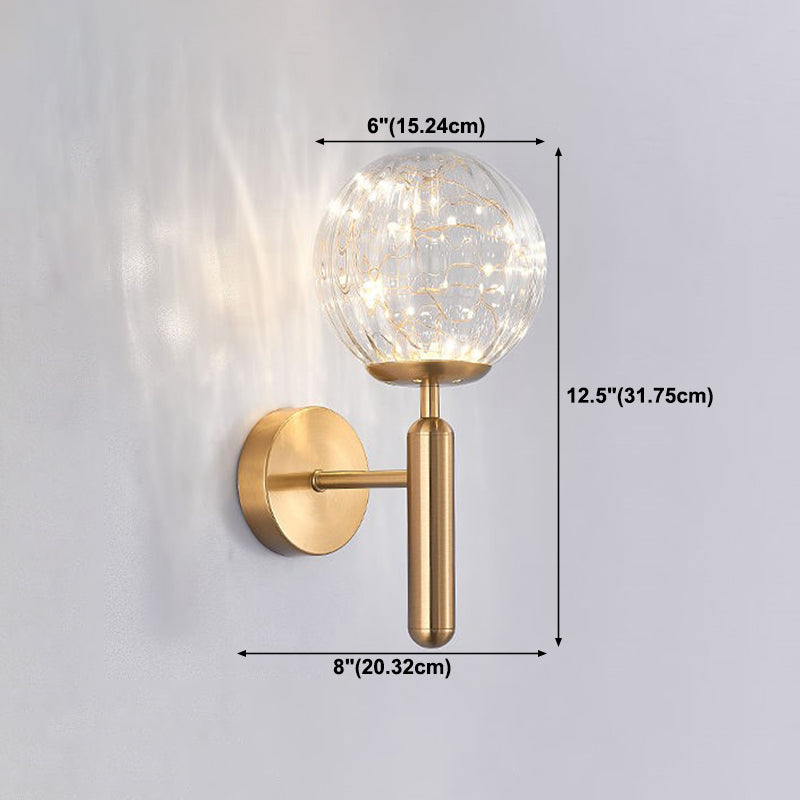 1 leichte Ballwandlichter moderner Stil von Glaswandbeleuchtung Ideen