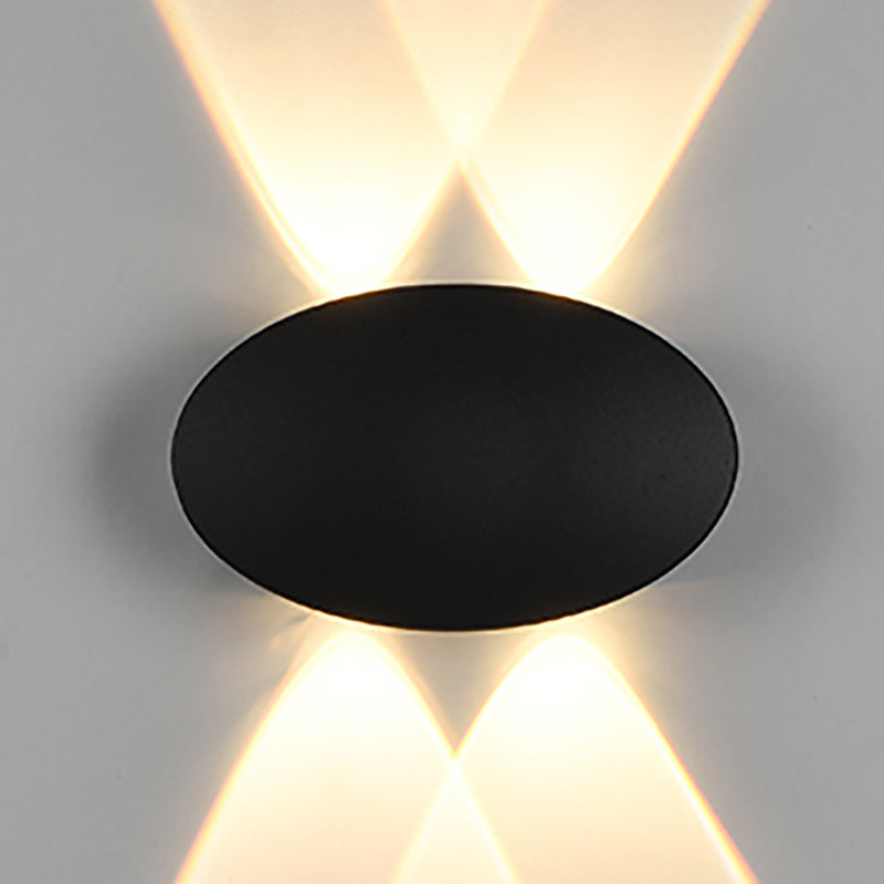 Multi Lights Geometric Wall Lights Modern Style Metal Wall Washer Sconce