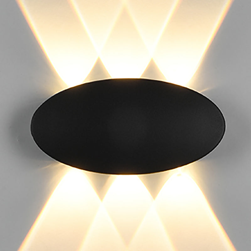 Multi Lights Geometric Wall Lights Modern Style Metal Wall Washer Sconce