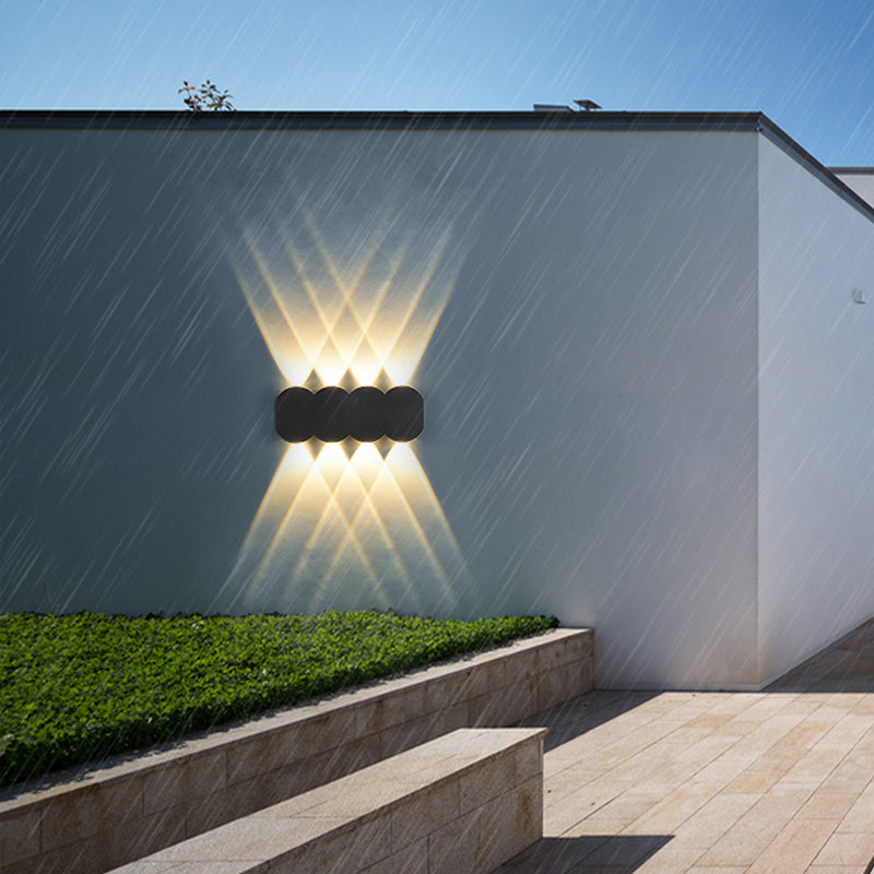 Multi Lights Geometric Wall Lights Modern Style Metal Wall Washer Sconce