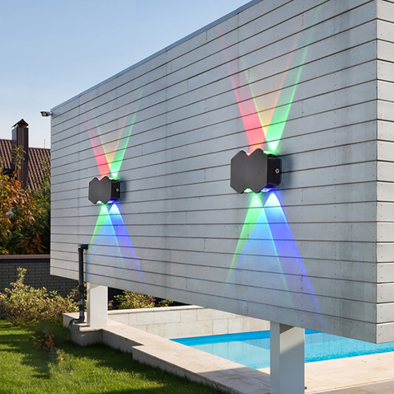 Multi -Lichter Geometrische Wandleuchten moderner Metallwandscheibe Jungtiere