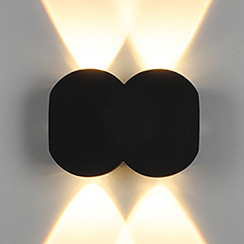 Multi Lights Geometric Wall Lights Modern Style Metal Wall Washer Sconce