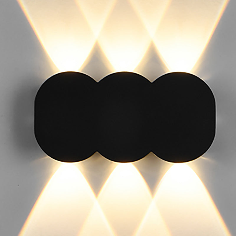 Multi Lights Geometric Wall Lights Modern Style Metal Wall Washer Sconce