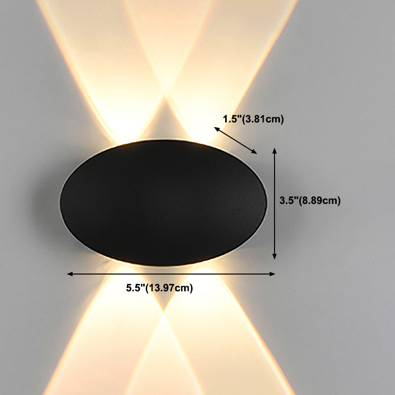 Multi Lights Geometric Wall Lights Modern Style Metal Wall Washer Sconce