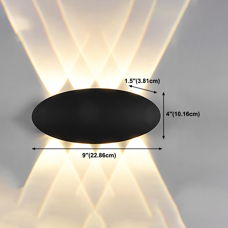 Multi Lights Geometric Wall Lights Modern Style Metal Wall Washer Sconce