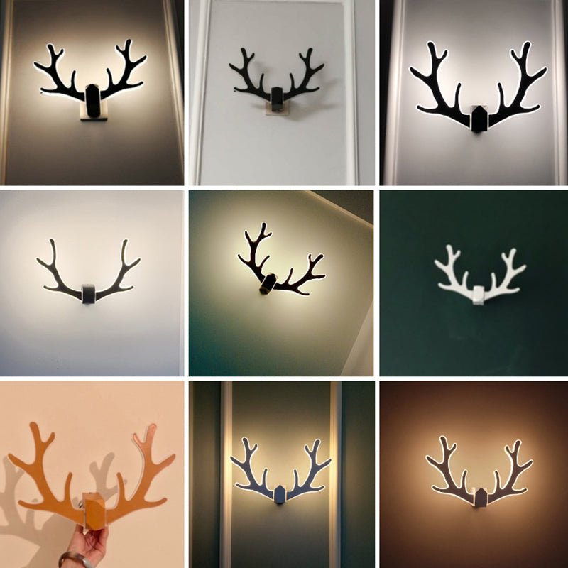 1 lumière géométrique lumineuse luminaires d'éclairage mural en métal de style moderne