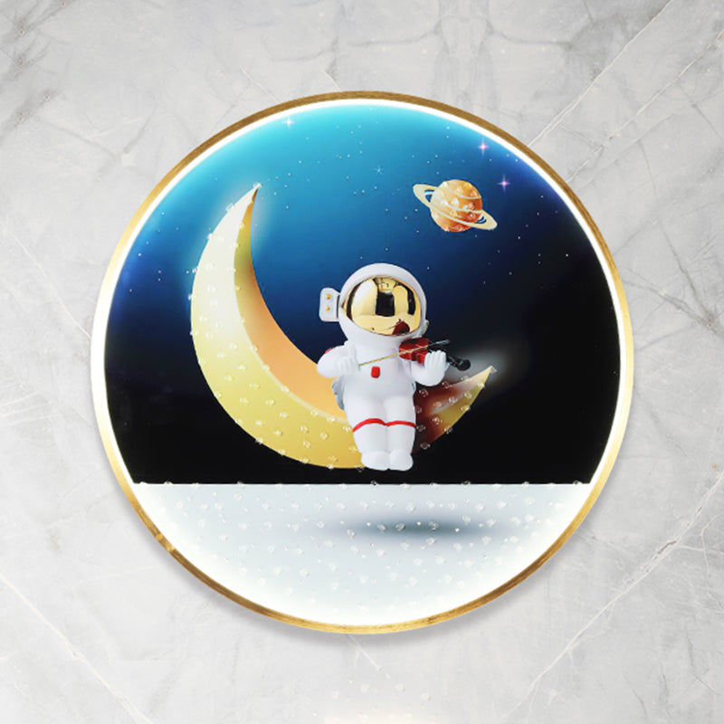 Style de style de style moderne Applique murale en métal 1 éclairage d'éclair éclairage pour chambre à coucher