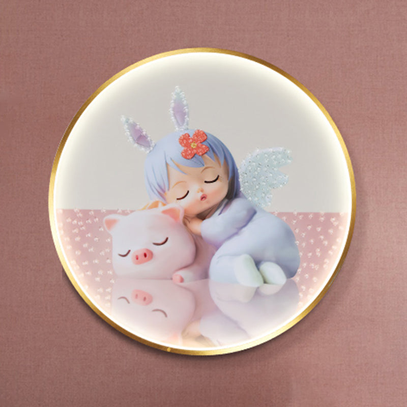 Style de style de style moderne Applique murale en métal 1 éclairage d'éclair éclairage pour chambre à coucher