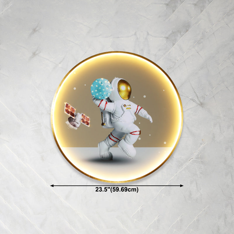 Style de style de style moderne Applique murale en métal 1 éclairage d'éclair éclairage pour chambre à coucher