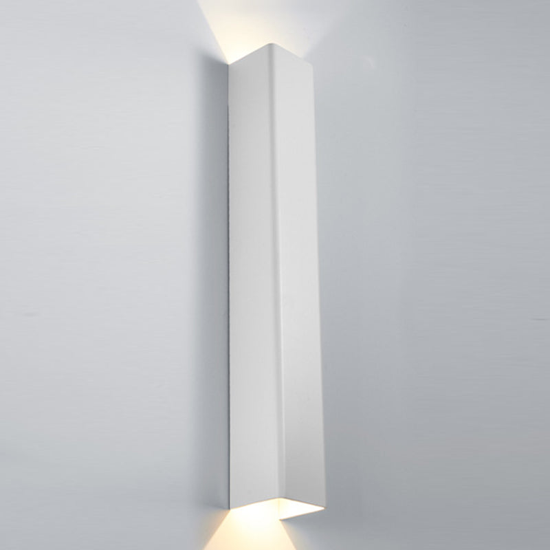 Modern Style Strip Shape Wall Sconce Metal 2 Light Sconce Lighting for Living Room