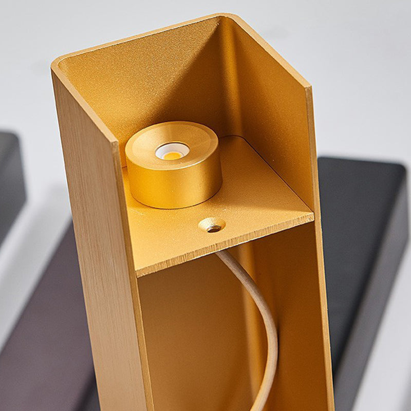 Modern Style Strip Shape Wall Sconce Metal 2 Light Sconce Lighting for Living Room