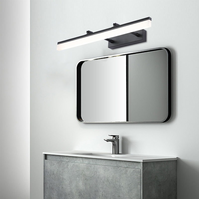 Metal Swing Arm Shape Wall Light Modern Style 1 Light Mirror Wall Mount Light
