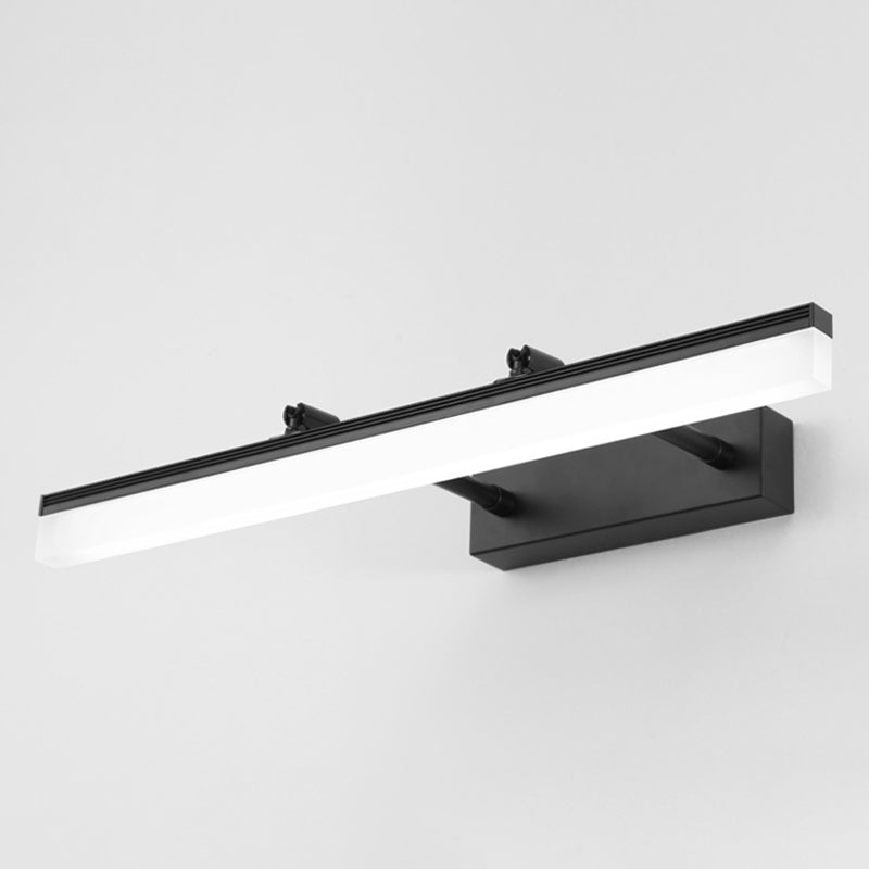Metal Swing Arm Shape Wall Light Modern Style 1 Light Mirror Wall Mount Light