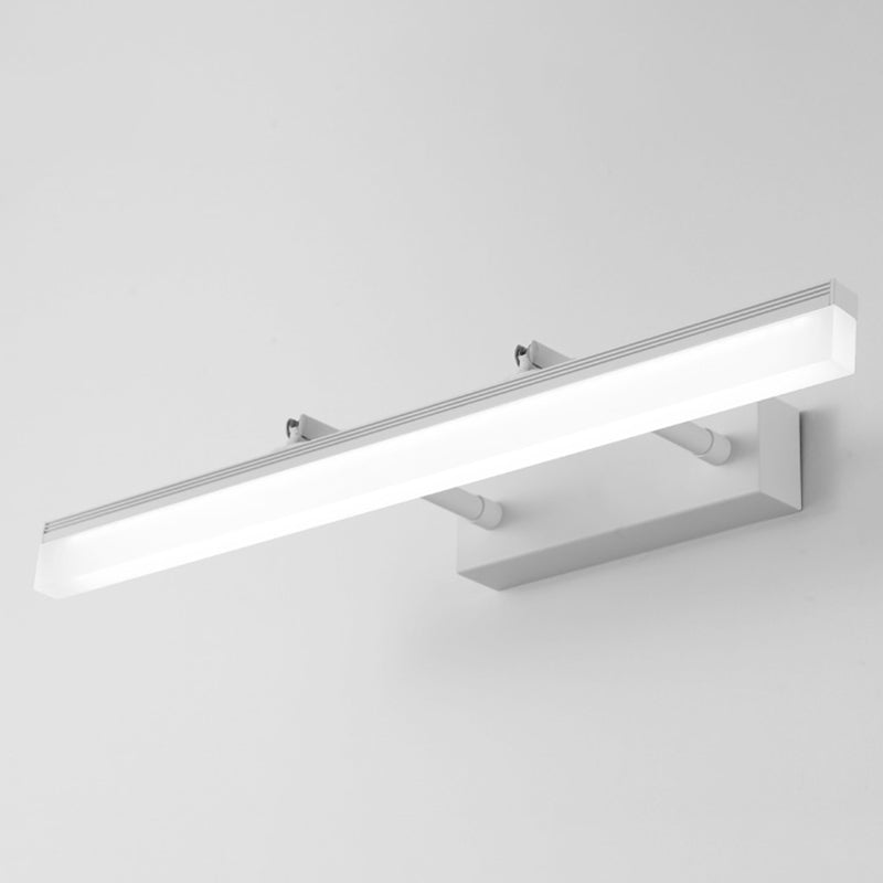 Metal Swing Arm Shape Wall Light Modern Style 1 Light Mirror Wall Mount Light