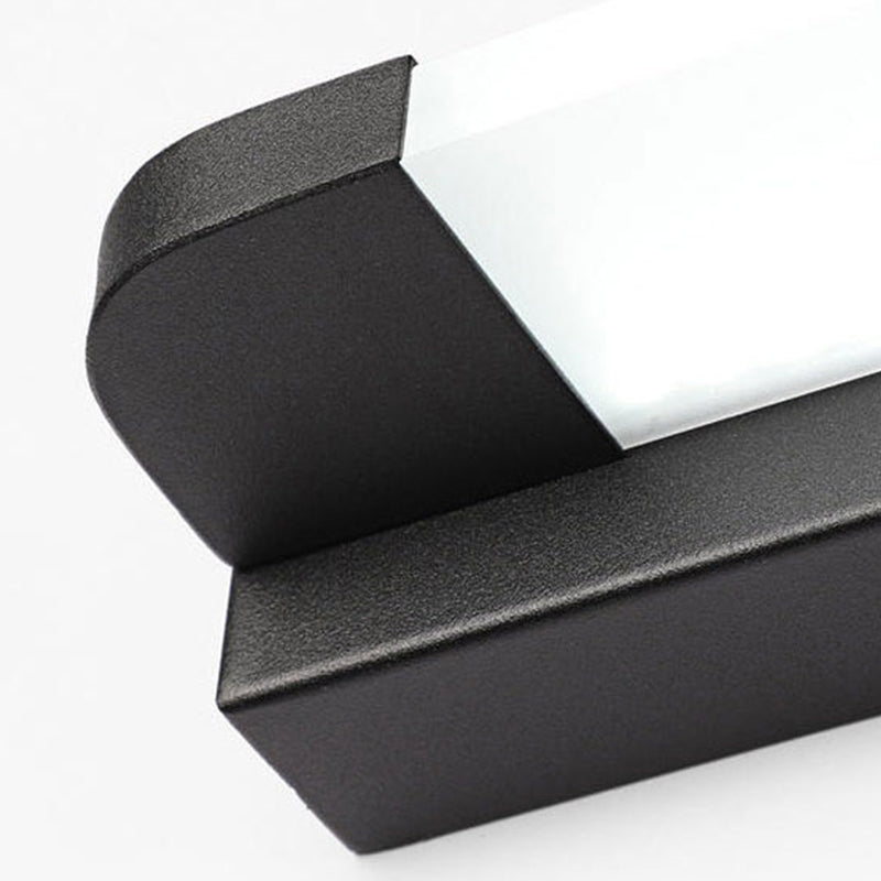 Metal Linear Shade Wall Sconce Modern Style 1-Light Mirror Wall Mount Light Fixture