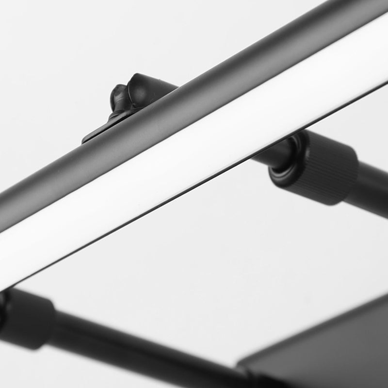 Lineaire vorm Modern ijdelheid licht metaal 1 lichte led spiegel licht voor badkamer in zwart