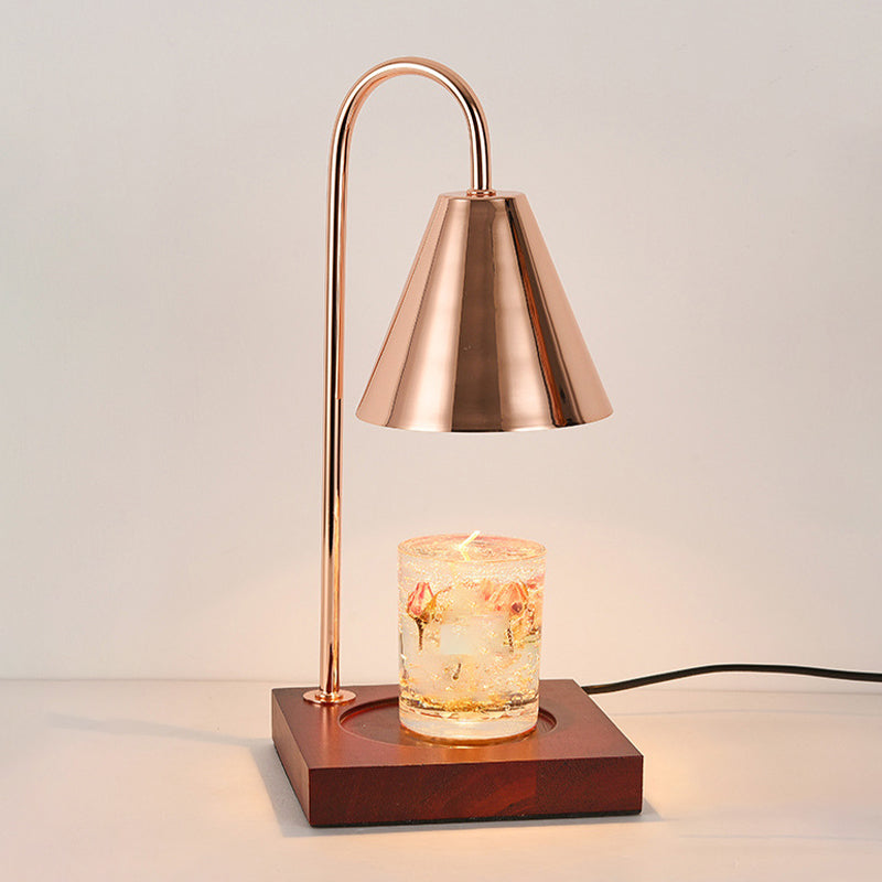 Lampe de table en métal géométrique moderne 1 luminaire de table d'éclairage (décoration non incluse)
