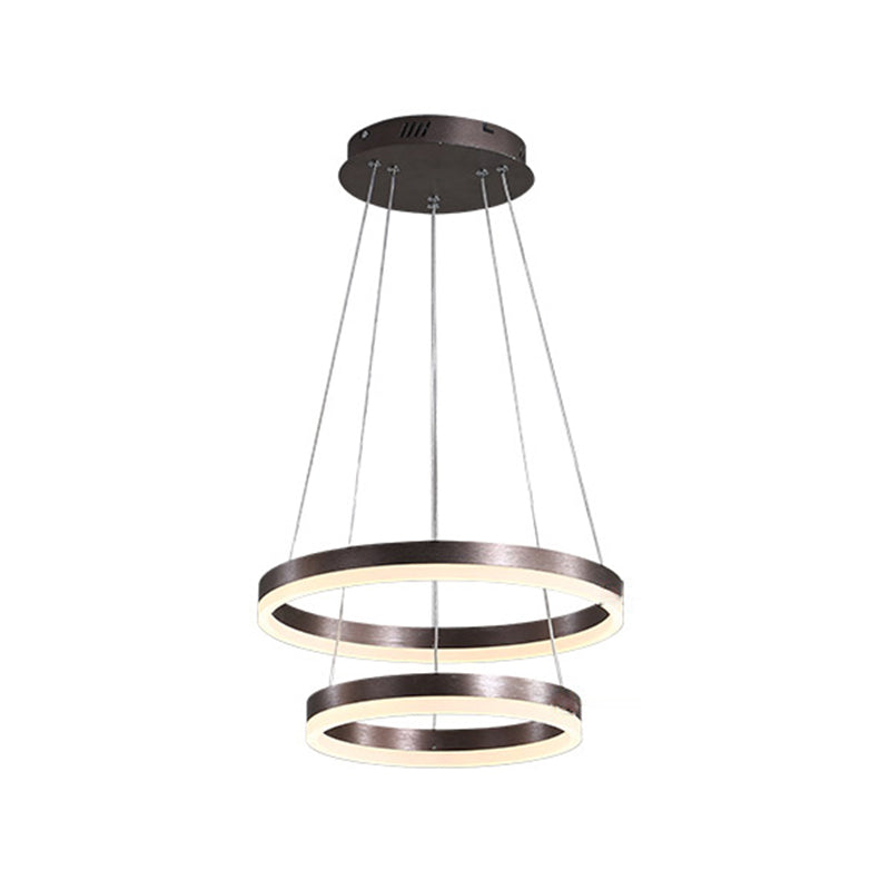 Radform Kronleuchter Lichter moderne Metallleuchterbeleuchtung in Braun