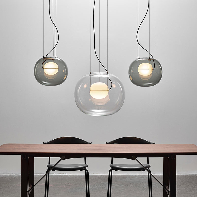Nordic Glass Pendant Modern Dining Room Hanging Pendant Light with 1 Light