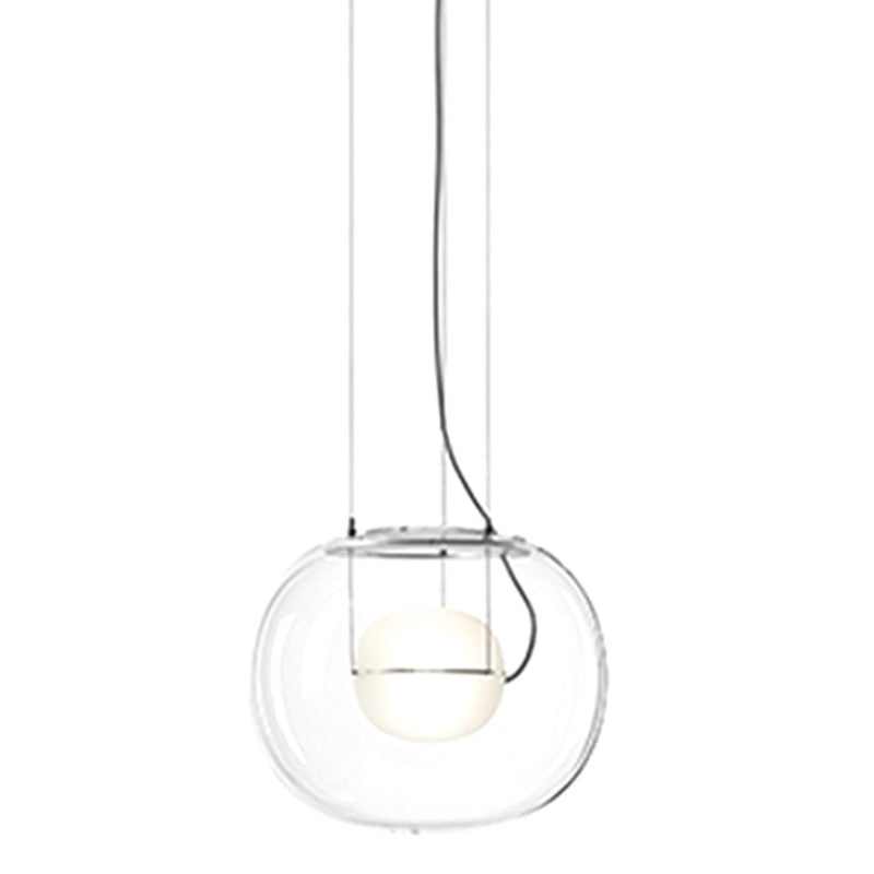 Nordic Glass Pendant Modern Dining Room Hanging Pendant Light with 1 Light