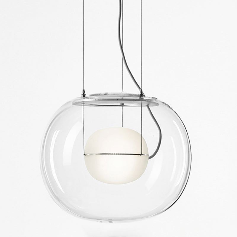Nordic Glass Pendant Modern Dining Room Hanging Pendant Light with 1 Light