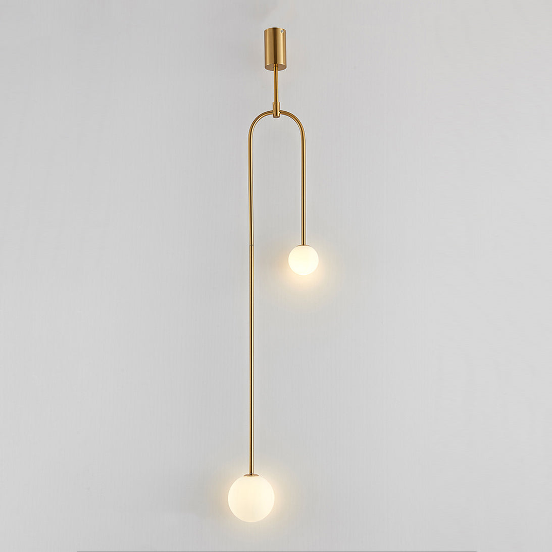 Glass Ball Shade Hanging Light Contemporary Pendent Lighting Fixture for Drawing Room