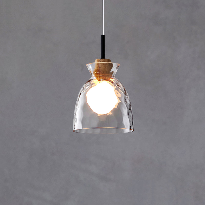 Geometric Shape Glass Hanging Light Modern Multi Lights Hanging Light Mounted Fixture