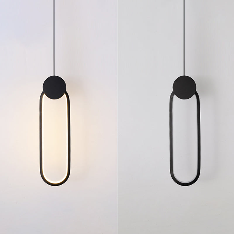 Geometric Shape Metal Hanging Light Modern Style 1 Light Hanging Light Mounted Fixture