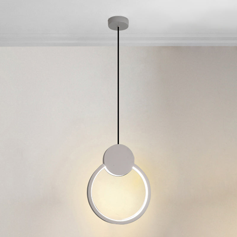 Geometric Shape Metal Hanging Light Modern Style 1 Light Hanging Light Mounted Fixture