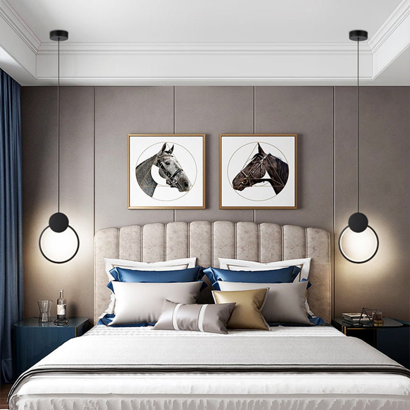 Geometric Shape Metal Hanging Light Modern Style 1 Light Hanging Light Mounted Fixture