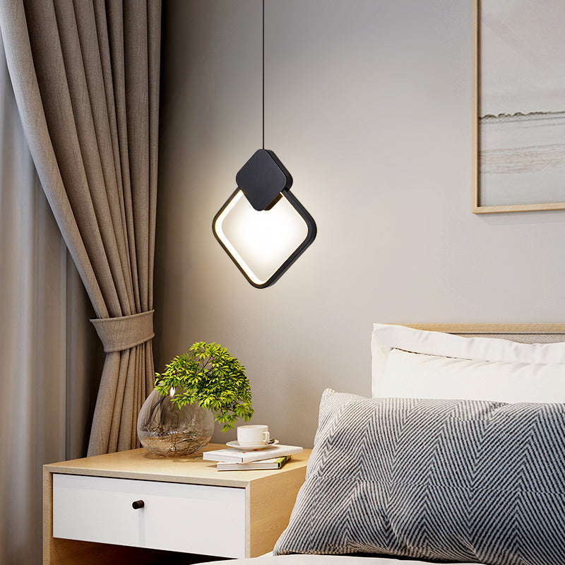 Geometric Shape Metal Hanging Light Modern Style 1 Light Hanging Light Mounted Fixture