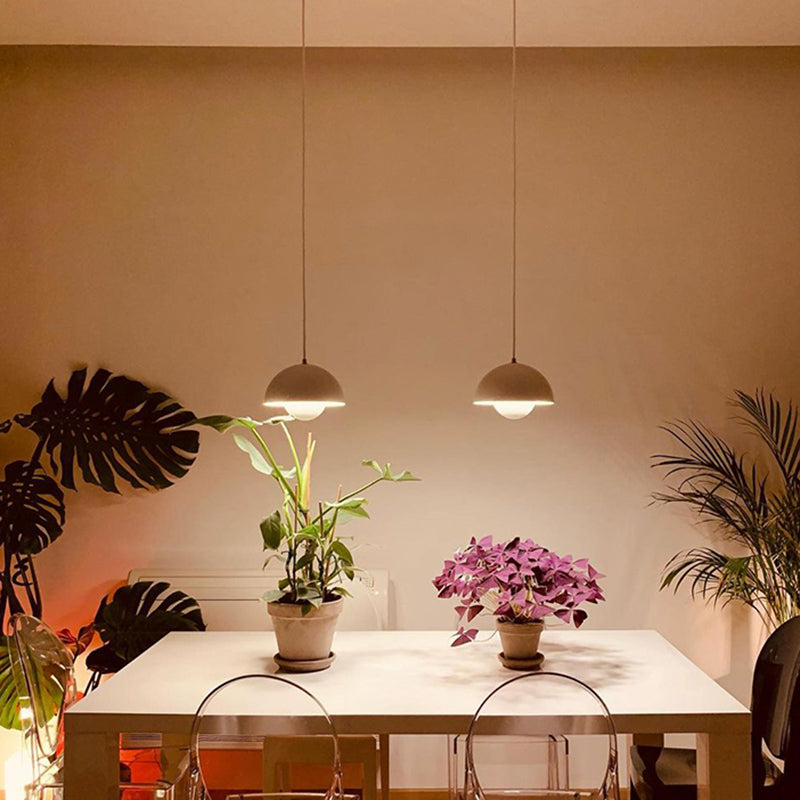 Round Shape Metal Hanging Light Nordic Macarons 1-Light Hanging Mounted Light