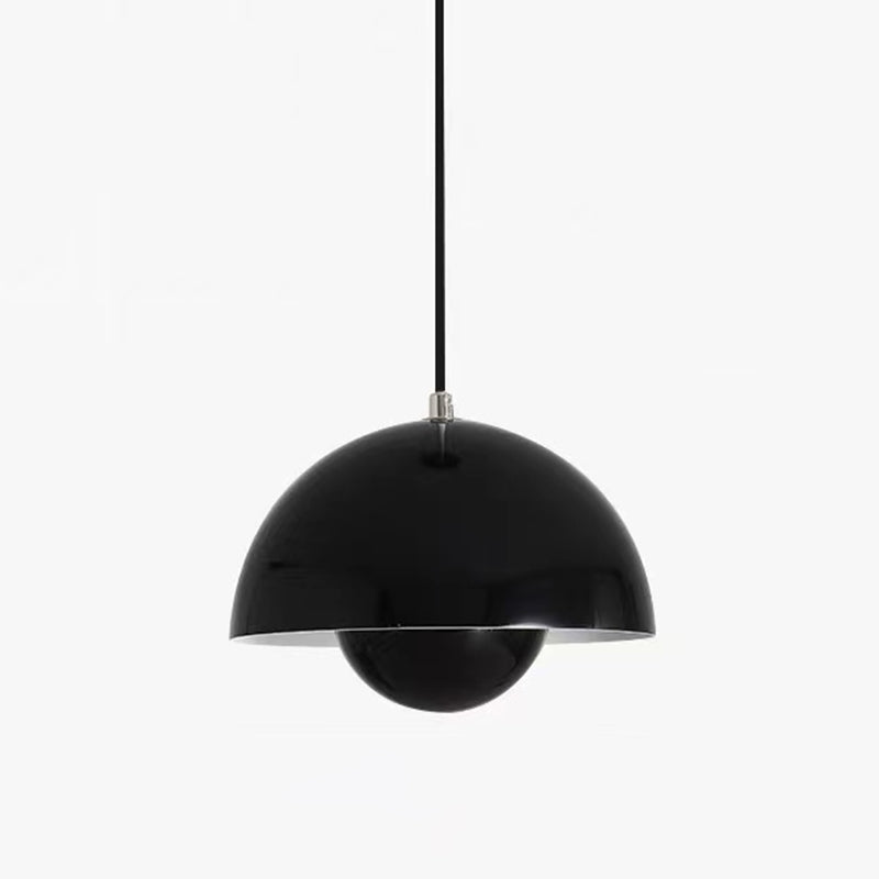 Round Shape Metal Hanging Light Nordic Macarons 1-Light Hanging Mounted Light