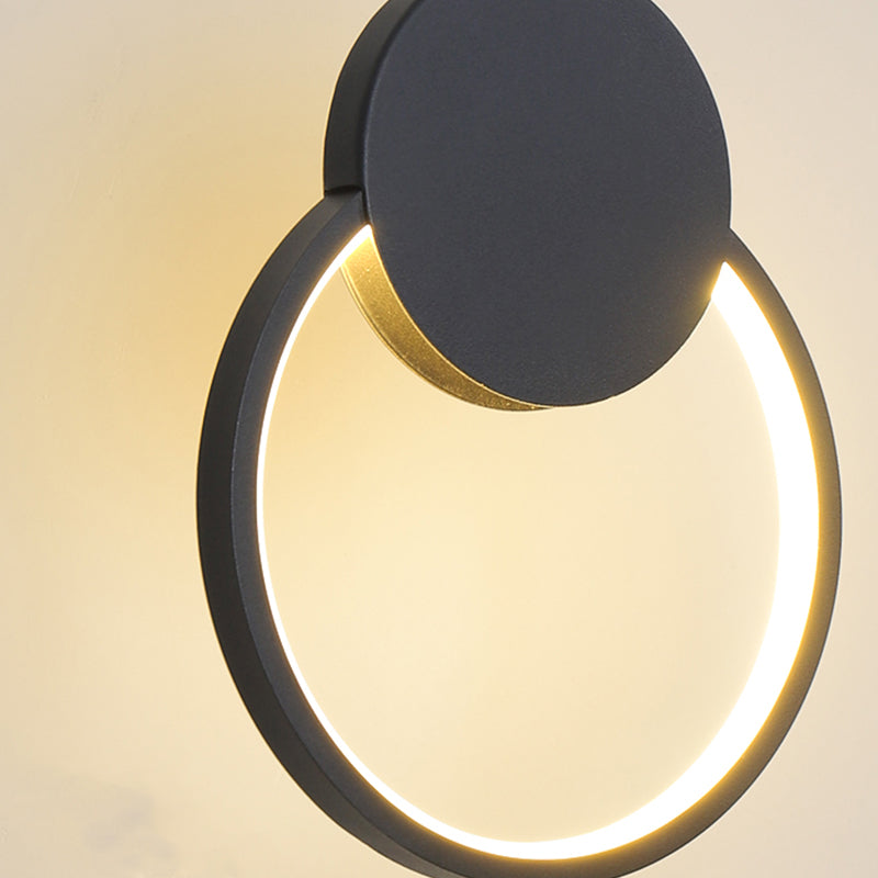 Contemporary Style Linear Shape Pendant Light Metal 1 Light Hanging Lamp in Black