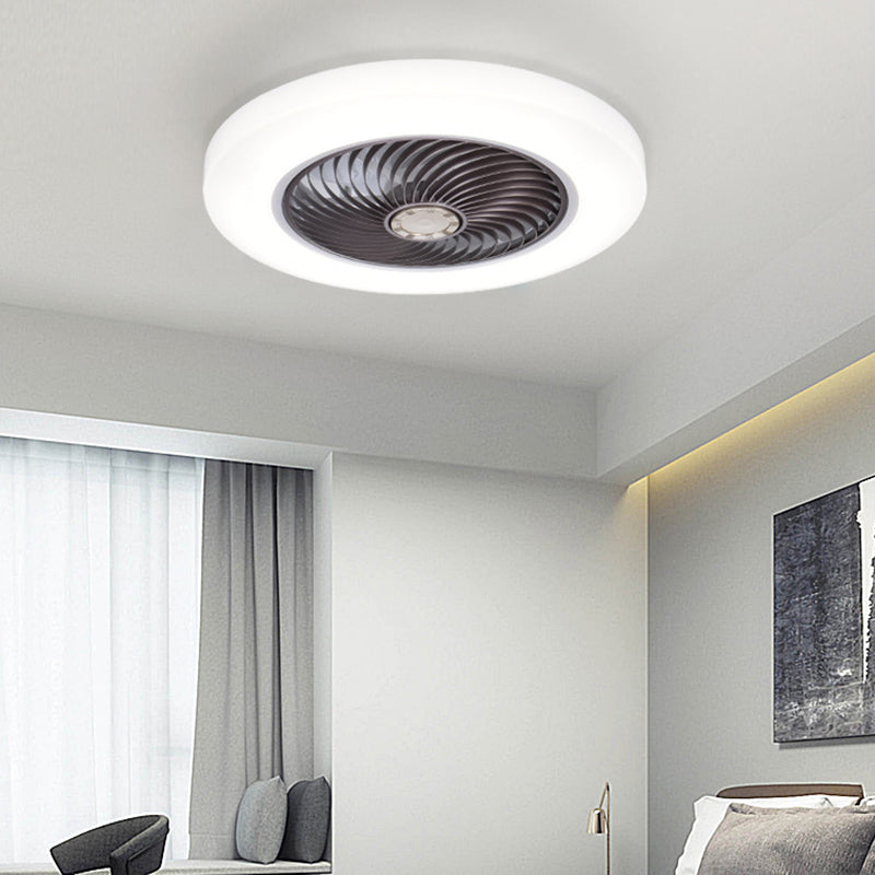 Ceiling Fan Light Minimalist Style Bedroom LED Ceiling Mounted Light