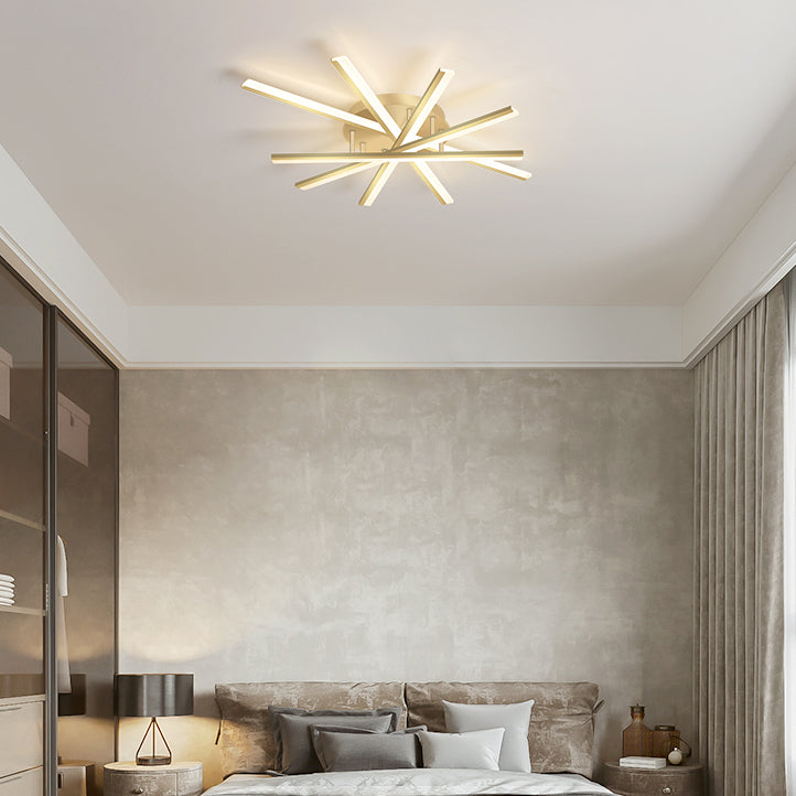 Luces de techo montados con rubor Sputnik LED Simplicidad de iluminación para dormitorio
