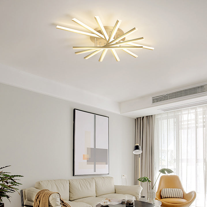 Luces de techo montados con rubor Sputnik LED Simplicidad de iluminación para dormitorio