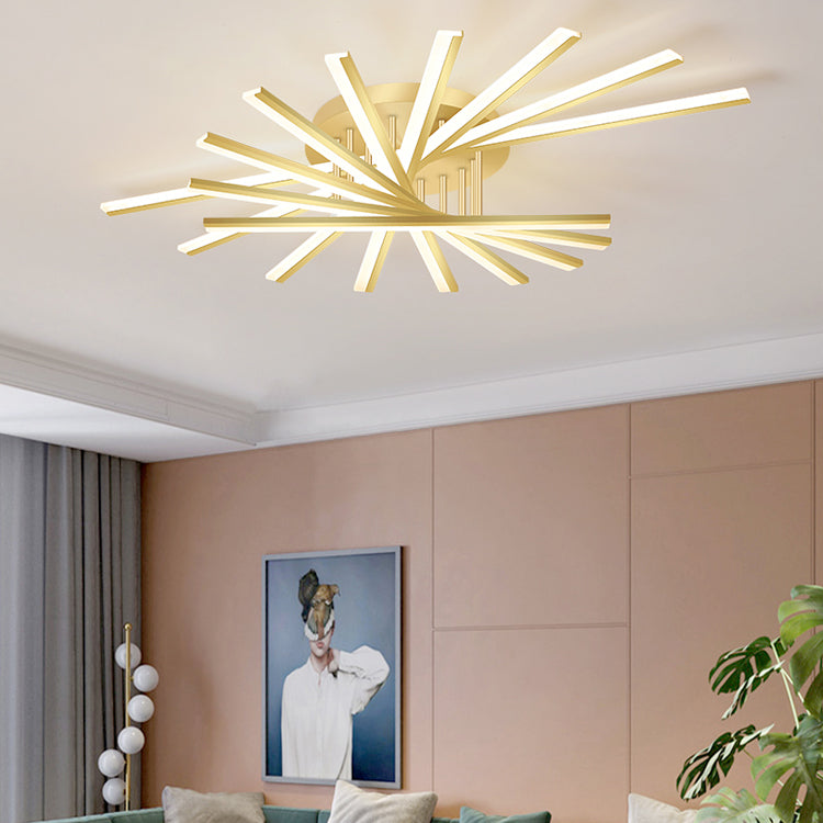 Luces de techo montados con rubor Sputnik LED Simplicidad de iluminación para dormitorio