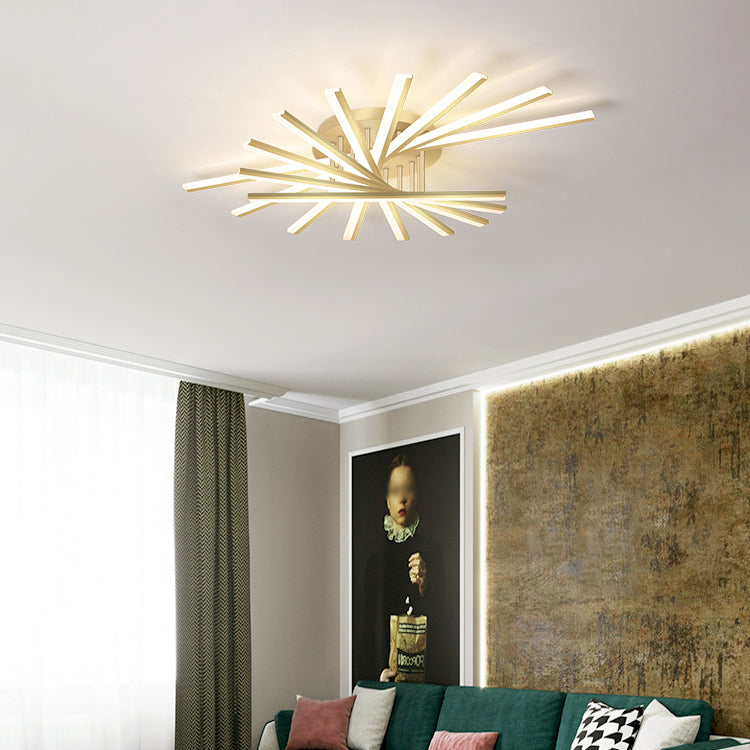 Luces de techo montados con rubor Sputnik LED Simplicidad de iluminación para dormitorio