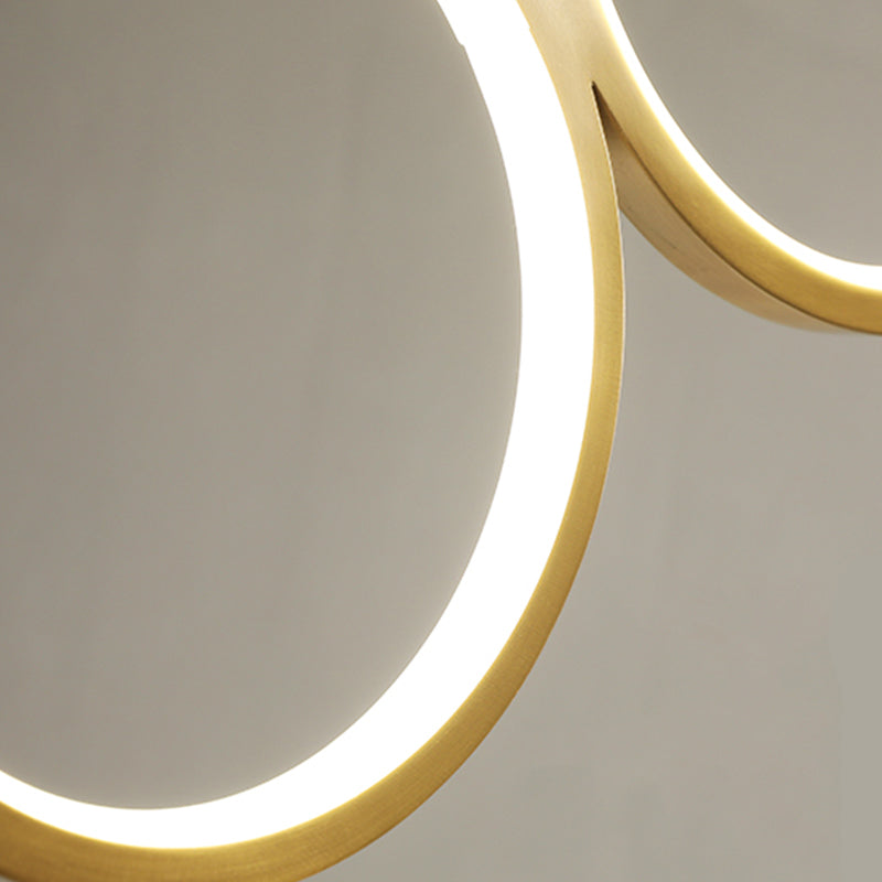 Circle Form Island Lichter moderner Metall 5-Licht-Inselbeleuchtung