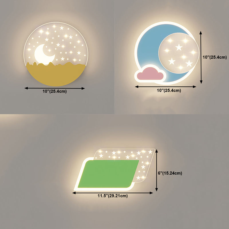 Lampade a parete geometrica in stile contemporaneo 1 metallo 1 lampada a LED LAD