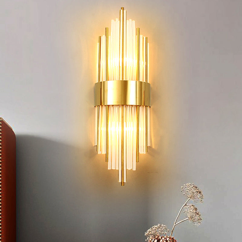 Postmoderne Stilkristallwandlicht geometrische Form Wandleuchten für Schlafzimmer