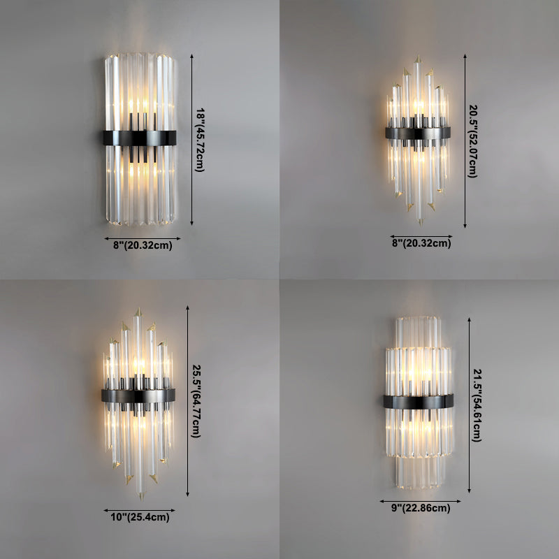 Postmoderne Stilkristallwandlicht geometrische Form Wandleuchten für Schlafzimmer