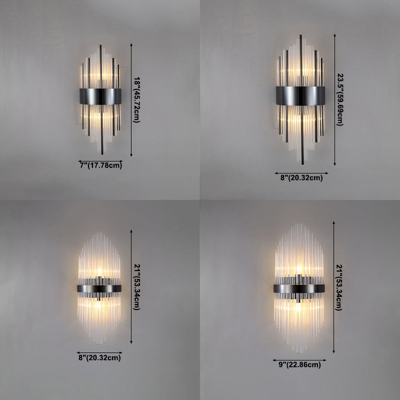 Postmoderne Stilkristallwandlicht geometrische Form Wandleuchten für Schlafzimmer