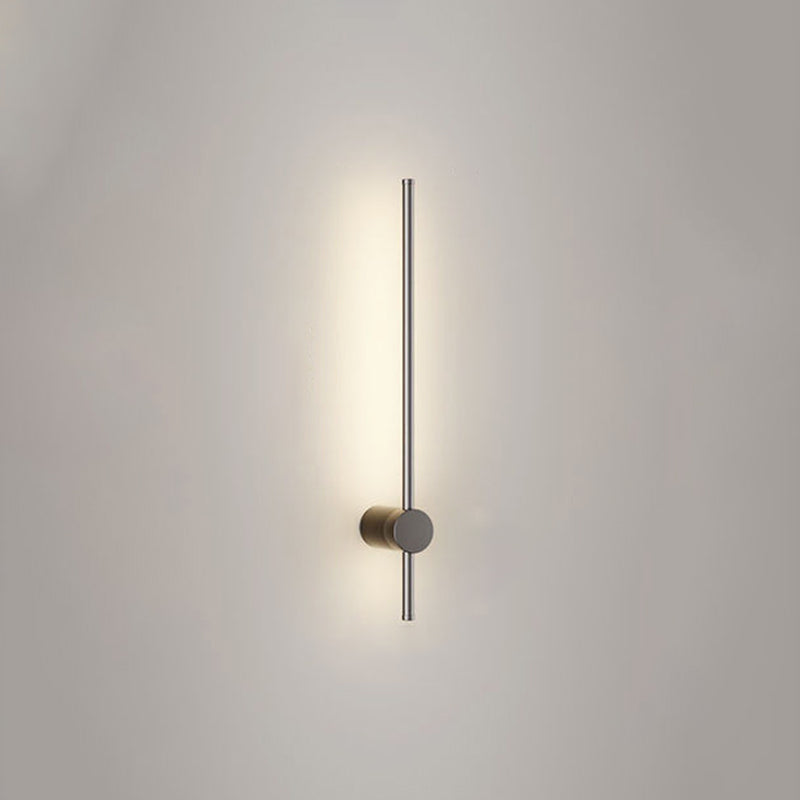 Minimalist Metal Wall Light Straight 1 Light LED Wall Sconce for Bedroom