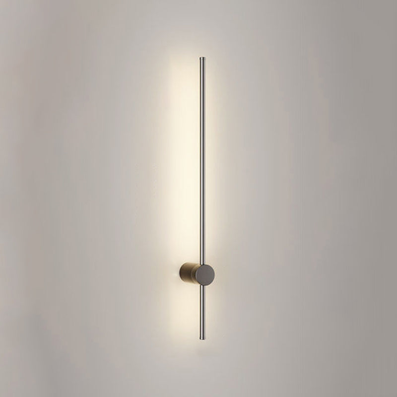 Minimalistische Metallwandleuchte gerade 1 leichte LED -Wandleuchten für Schlafzimmer