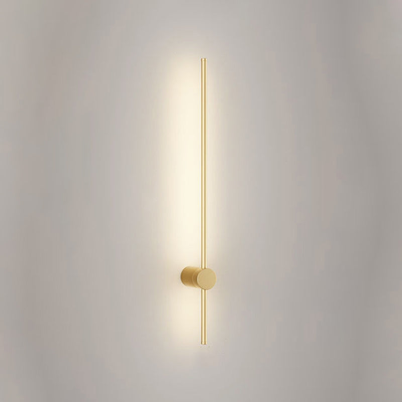 Minimalistische Metallwandleuchte gerade 1 leichte LED -Wandleuchten für Schlafzimmer