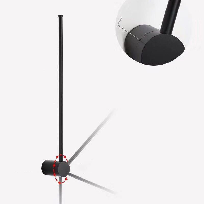 Minimalistische Metallwandleuchte gerade 1 leichte LED -Wandleuchten für Schlafzimmer
